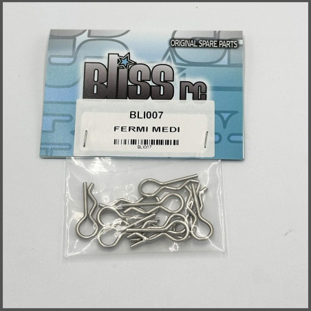 BODY CLIPS MEDIUM 10PZ SPARE PARTS BLISS