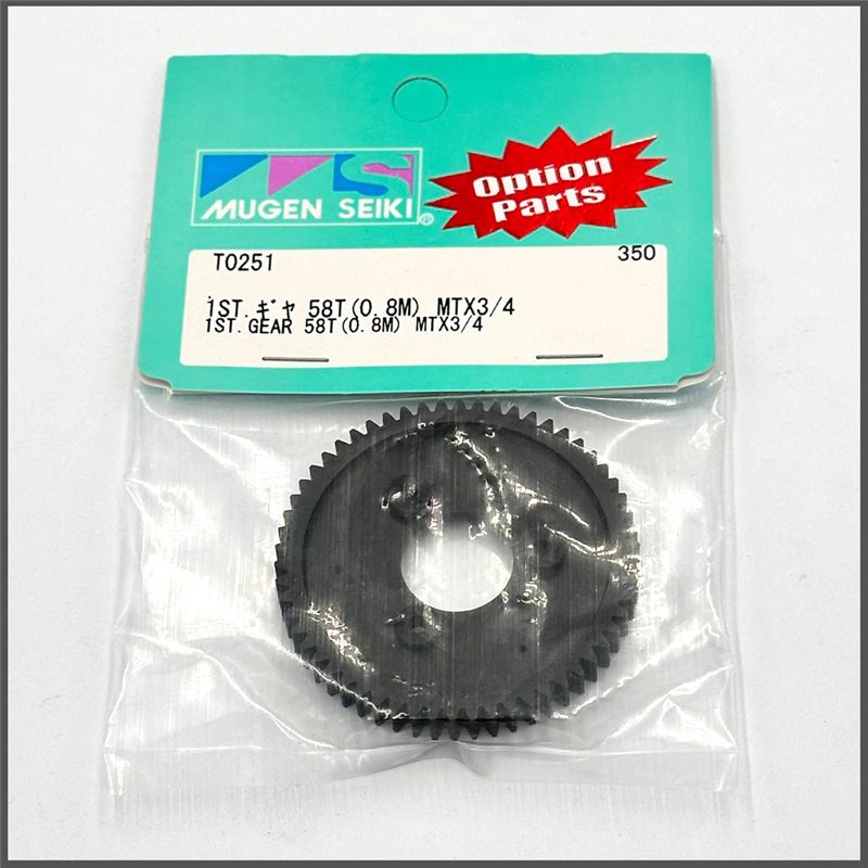 1st Gear 58T (0.8mm) MTX3/4