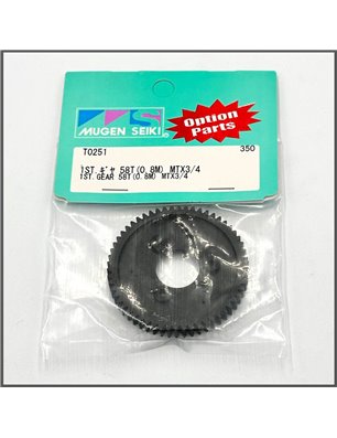 1st Gear 58T (0.8mm) MTX3/4