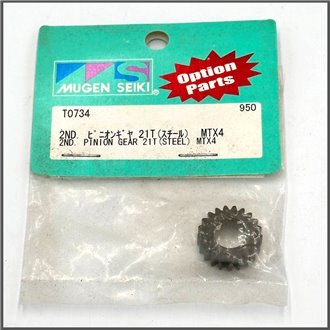 2nd Pinion Gear 21T (Steel) MTX4