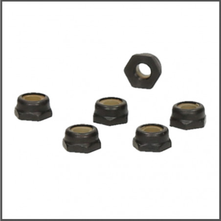 M3 NYLOCK NUT (THIN PROFILE) (6PCS) SPARE PARTS HB