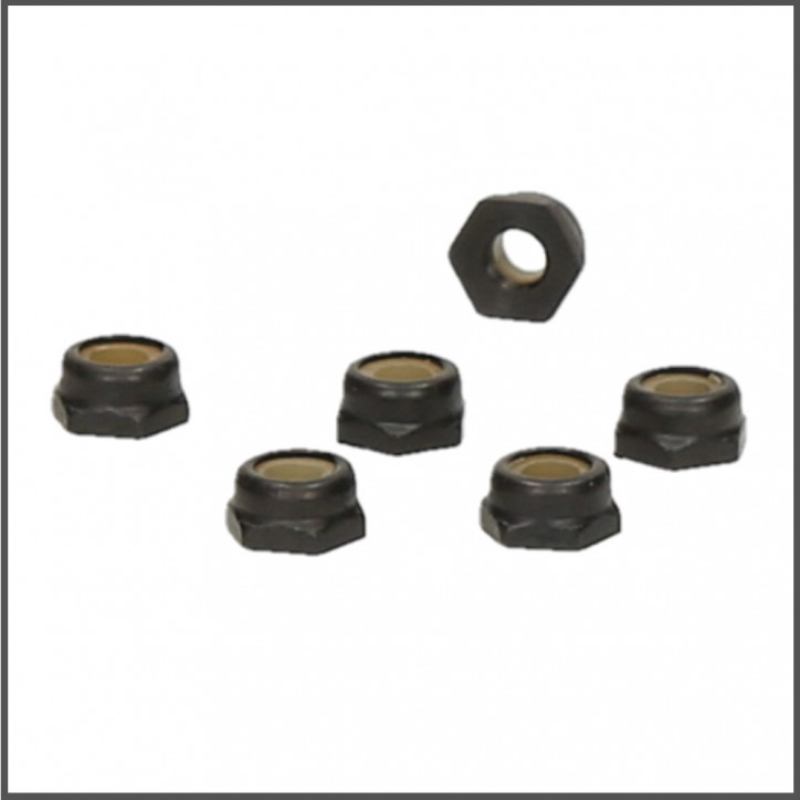 M3 nylock nut (thin profile) (6pcs)