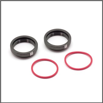 BBS System Shock Spring Adjust Nut (BK) (2PC) (SW330560B)