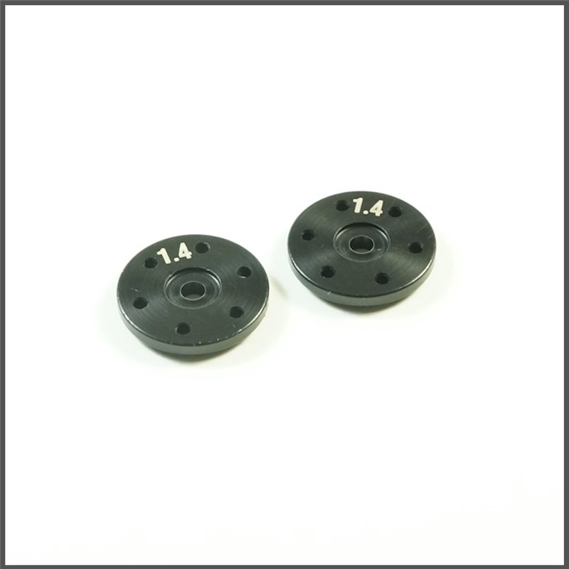 BBS System Shock Piston 1.4mmX6 Holes (BK) (2PC)