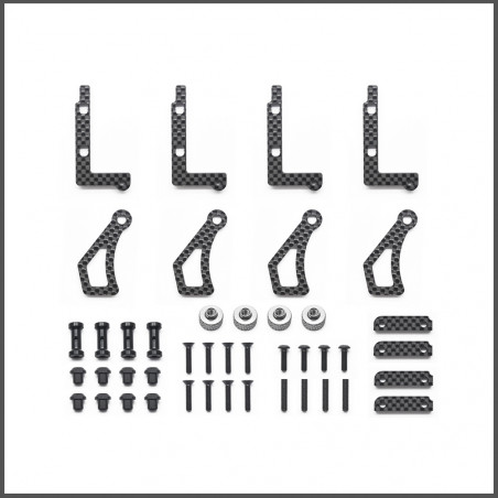 Battery mount set carbon SRX8 GTE (SER601311)