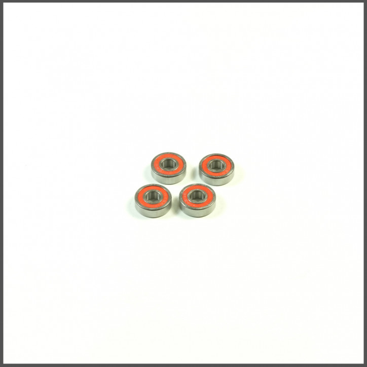 Ball-Bearing 5x13x4 RED Rubber (4)