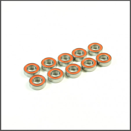 Ball Bearing 8x16x5 RED RUbber (10)