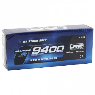 Hv Stock Spec GRAPHENE-4 9400mAh Hardcase battery-7.6V LiPo-135C/65C