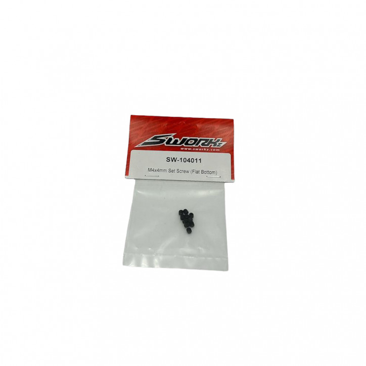 M4x4mm Set Screw (Flat Bottom)