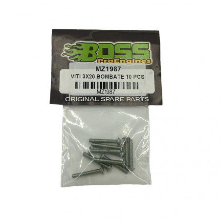 Screw allen roundhead M3x20 10pcs (MZ1987)