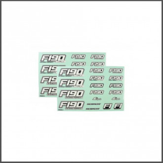 Decal sheet (2) F190 (SER302066)