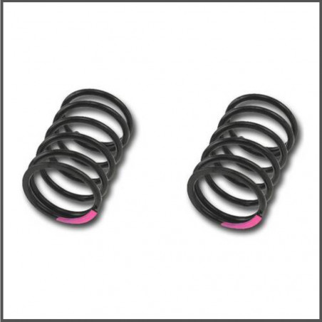 Racing shock spring 14x25x1.5mmx6.25 (pink/2pcs) (HB6548)