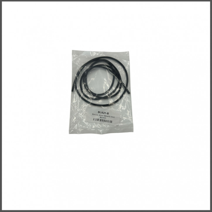 SILICON WIRE 16AWG (1m) BLACK (BLI521-B)