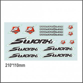 SWORKz Logo Decal Sheet (2) 210*110mm (SW510091)