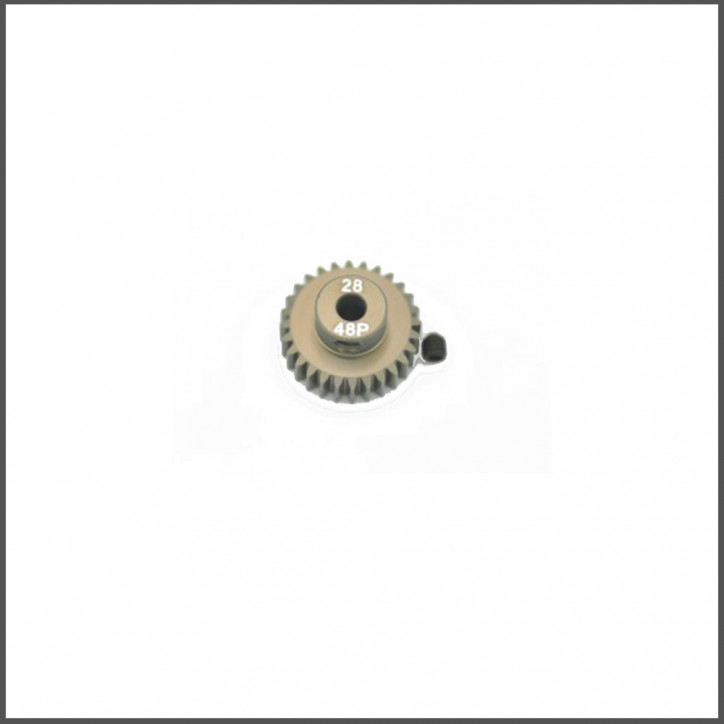 Motor-pinion alu hard  48P / 28T (SER120166)