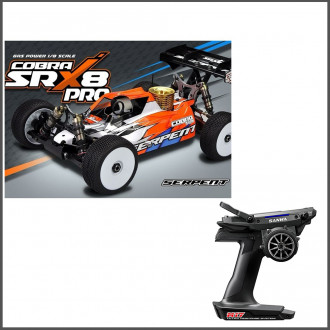 Combo Srx8 pro gp 1/8 buggy + Sanwa M17 / M17Limited Edition (SER600020-M17)