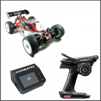 Combo S35-4E EVO 1/8 Pro Brushless Buggy Kit + M17/M17Limited edition + Corsatec Dual pro charger (SW910042-M17-CT)