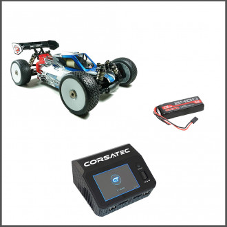 S35-4 EVO 1/8 Pro Nitro + Battery lipo flat 2400mah + Dual pro charger (SW910041-CT)