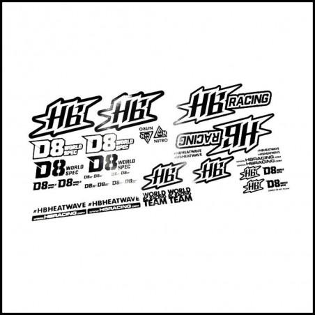 D8 world spec sticker (HB204853)