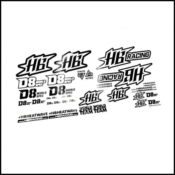 D8 world spec sticker (HB204853)