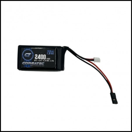 Corsatec lipo 2400 mah hump receiver pack (CT10207)