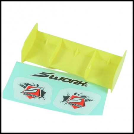 SWORKz 1/8 Off Road Pro Race Wing (FY)(W/o Holes) (SW228022AFY)