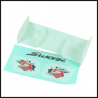 SWORKz 1/8 Off Road Pro Race Wing (WH)(W/o Holes) (SW228022AWH)