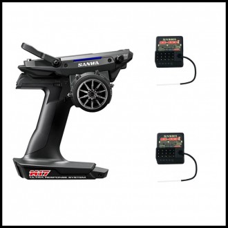 Sanwa M17 2.4ghz 4ch + extra receiver (rx-493i) (101A32483A)