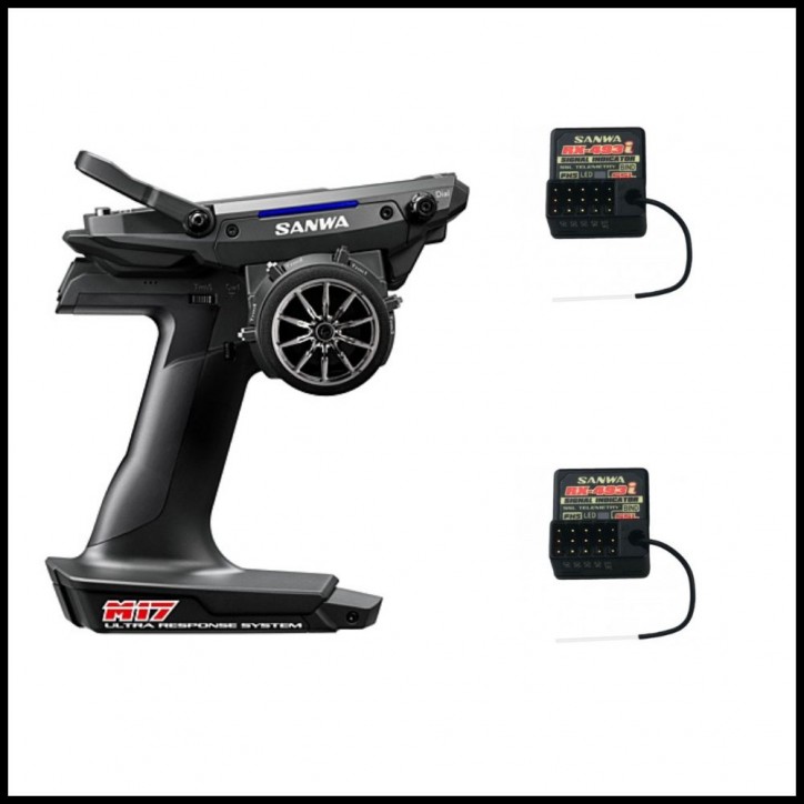 Sanwa M17 2.4ghz 4ch + extra receiver (rx-493i) (101A32483A)