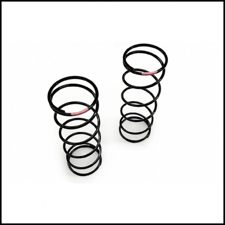 16mm Front Shock Spring - Hard (Pink) - (2 pcs) (457-H) 16mm Front Shock Spring - Hard (Pink) - (2 pcs) (457-H)