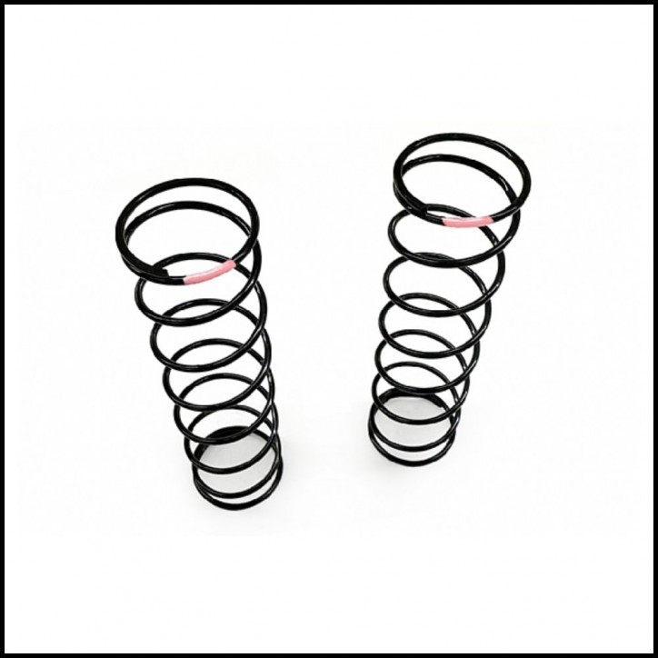 16mm Rear Shock Spring - Hard (Pink) - (2 pcs) (458-H)