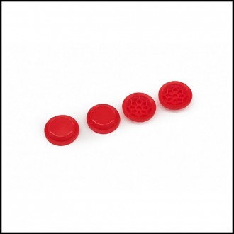 16mm Shock Rubber Membrane Cell (Medium) Red (4 pcs) (462-M)