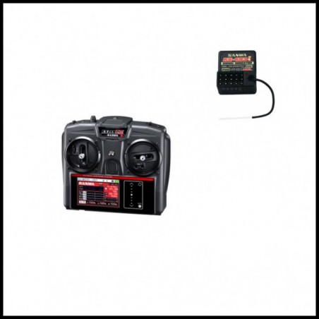 Sanwa Exzes ZIII Radio with RX-493i Receiver & Preinstalled Battery (101A33171A)
