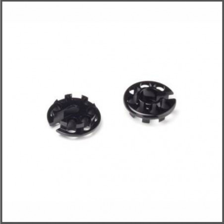 Shock spring cup (black/2pcs) (HB114518)