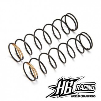 Shock Springs (Gold/82mm/9coil/2pcs) (HB109816)