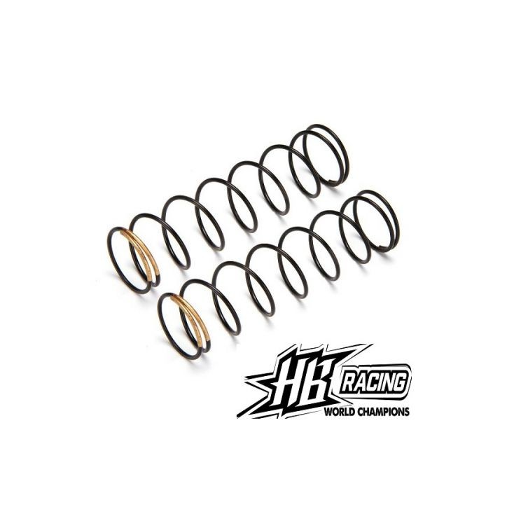 Shock Springs (Gold/82mm/9coil/2pcs) (HB109816)