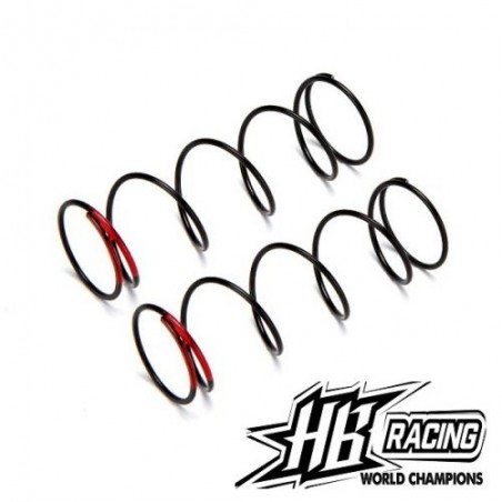 Shock springs (red/68mm/86.1gf/2pcs) (HB109811)