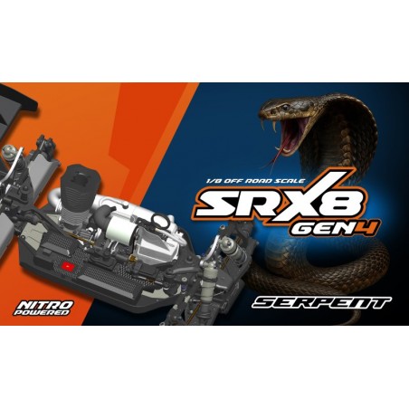 Serpent SRX8 Gen4 Nitro 1/8 4WD Buggy Kit SER600024 (SER600024)