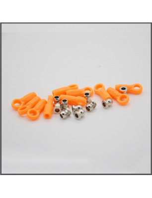 COLORED BALL JOINT SET 10PCS orange SPARE PARTS BLISS