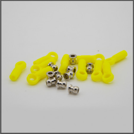 COLORED BALL JOINT SET 10PCS yellow SPARE PARTS BLISS