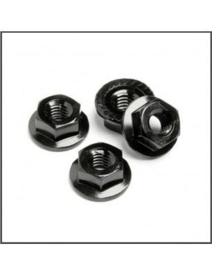 WHEEL NUT M4 SERRATED (BLACK/4PCS) SPARE PARTS HB