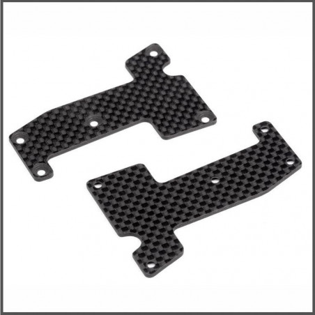 Woven graphite arm covers (front) (HB111741)