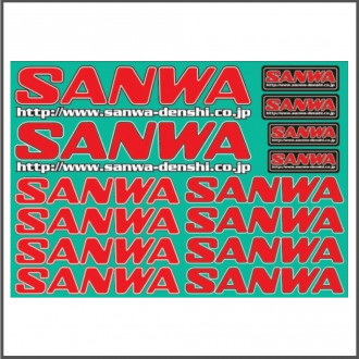 Adesivi Sanwa rosso SPARE PARTS SANWA